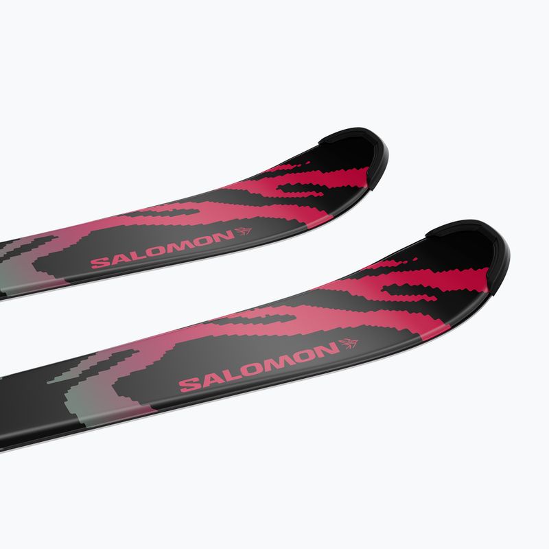 Kinder-Alpinski mit Bindung Salomon QST Jr Black S + C5 GW black/neon punch 6
