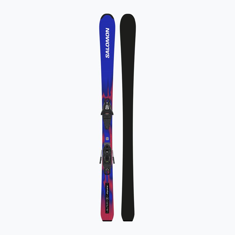 Kinder-Alpinski mit Bindung Salomon Equipe Jr M + C5 GW race blue/equipe red 3