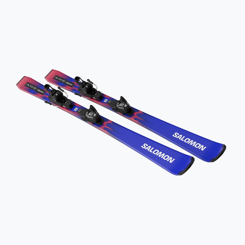 Kinder-Alpinski mit Bindung Salomon Equipe MT JR + L6 GW race blue/equipe red 4