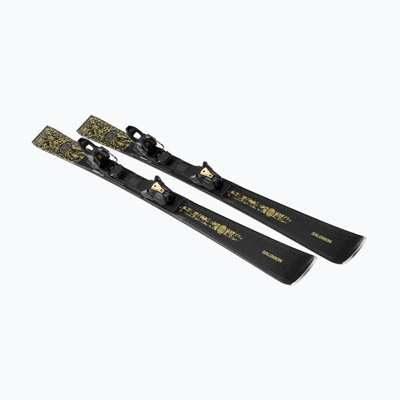 Damen-Alpinski mit Bindung Salomon S/Max N°12 + MI11 GW black/glitter 2