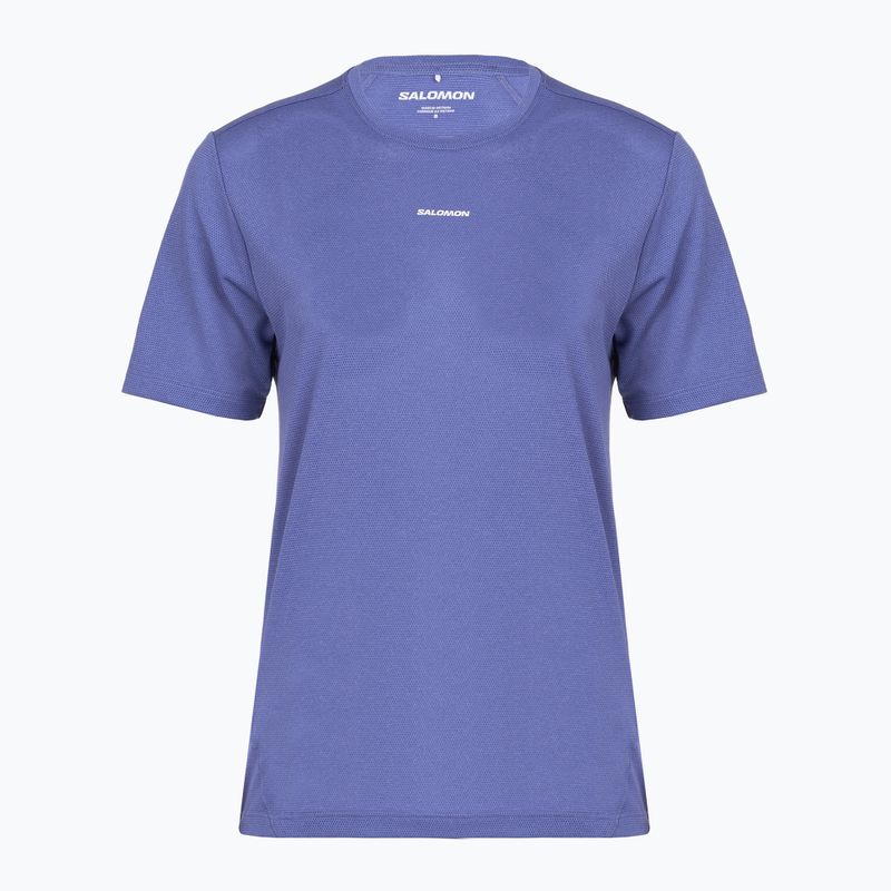Damen-Laufshirt Salomon Shakeout Core marlin