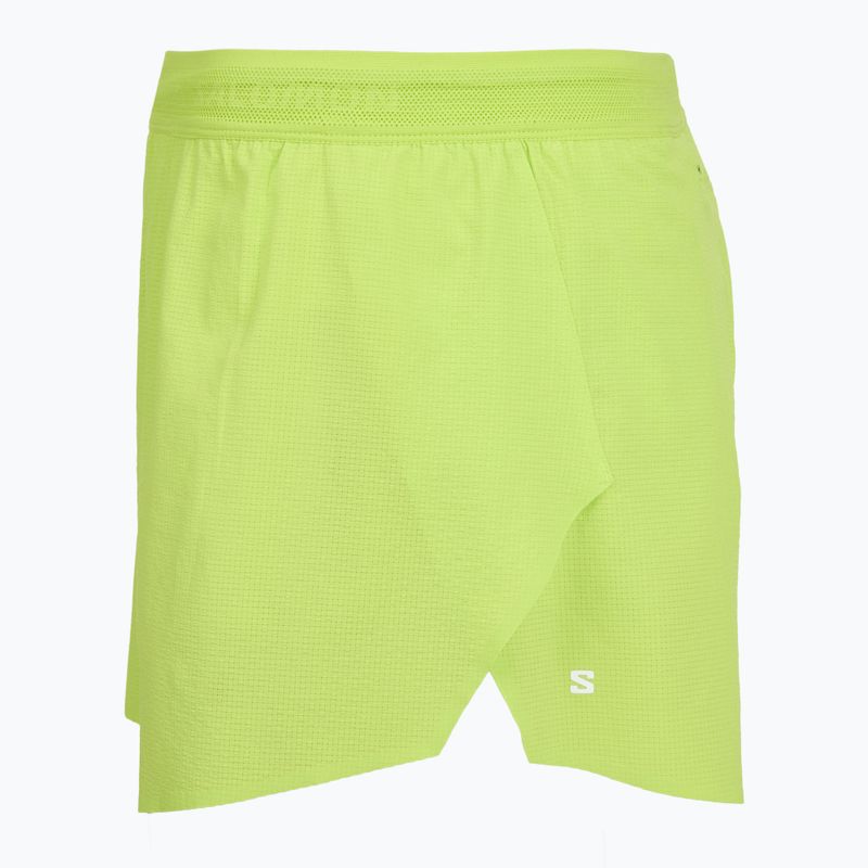 Herren Laufshorts Salomon Sense Aero SPLT 3" acid lime 3