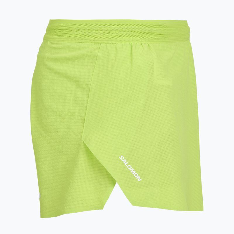 Herren Laufshorts Salomon Sense Aero SPLT 3" acid lime 4