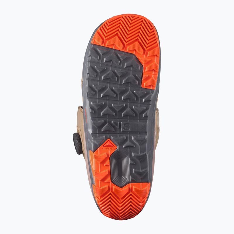 Herren-Snowboardschuhe Salomon Launch Boa SJ Boa kelp/brown lentil/dragon fire 3