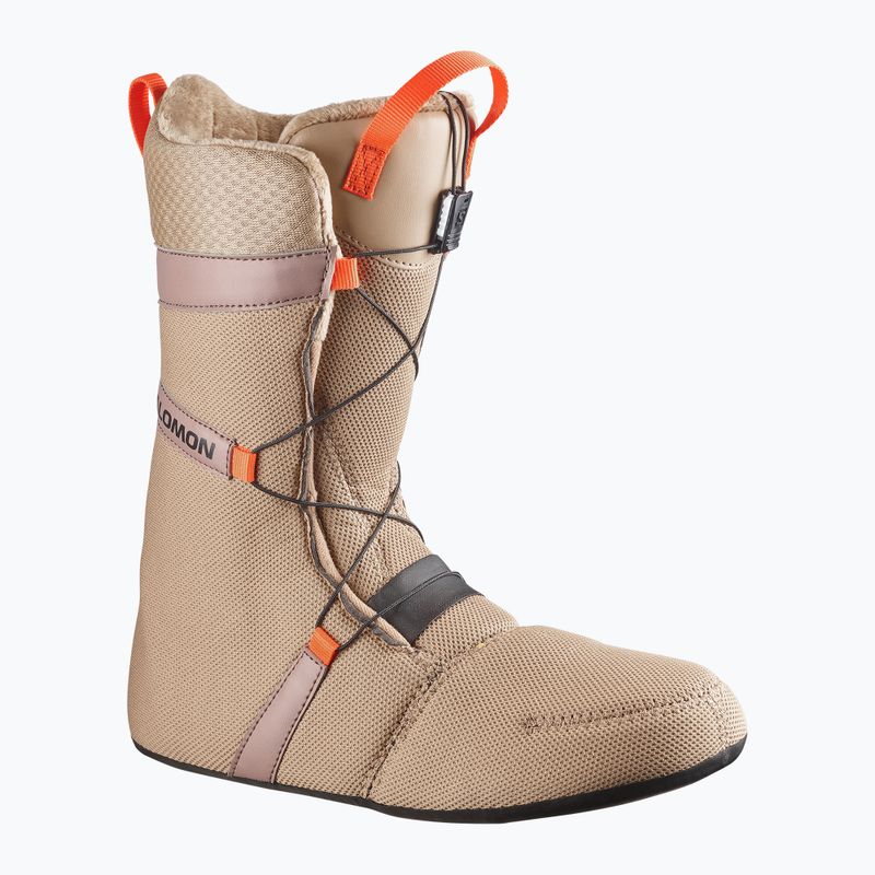 Herren-Snowboardschuhe Salomon Launch Boa SJ Boa kelp/brown lentil/dragon fire 4