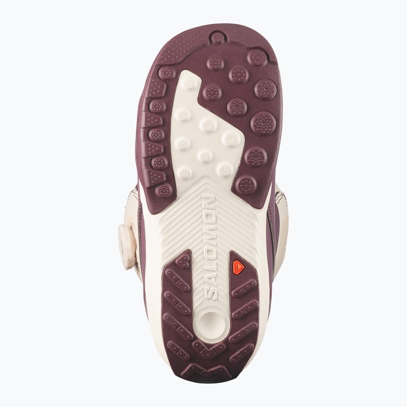Damen-Snowboardschuhe Salomon Kiana Dual Boa W huckleberry/dawn pink/almond milk 4