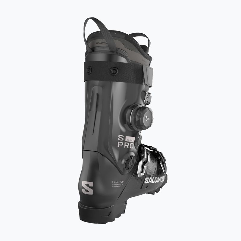 Herren-Skischuhe Salomon S/Pro Alpha C Boa 100 black/dark gray met./silver met. 4