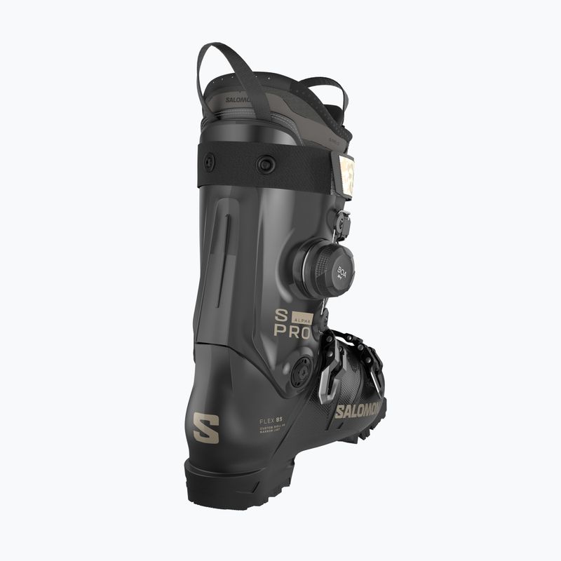 Damen-Skischuhe Salomon S/Pro Alpha C Boa 85 W black/dark gray met./light bronze met. 2