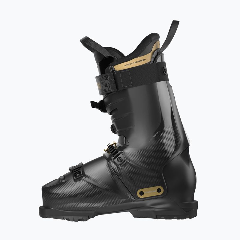 Damen-Skischuhe Salomon S/Pro Alpha C Boa 95 W black/gold met./dark grey met 2