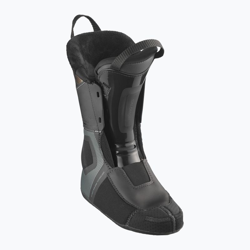 Damen-Skischuhe Salomon S/PRO Supra 95 W black/dark gray met/light bronze met 5