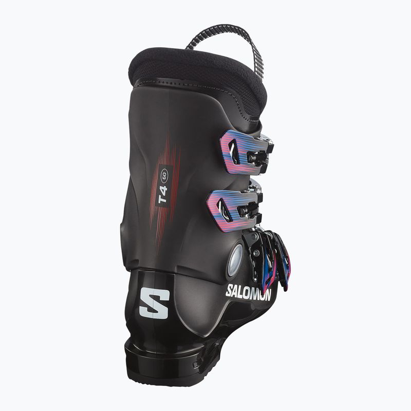 Kinder-Skischuhe Salomon T4 M Jr black/black/white 3