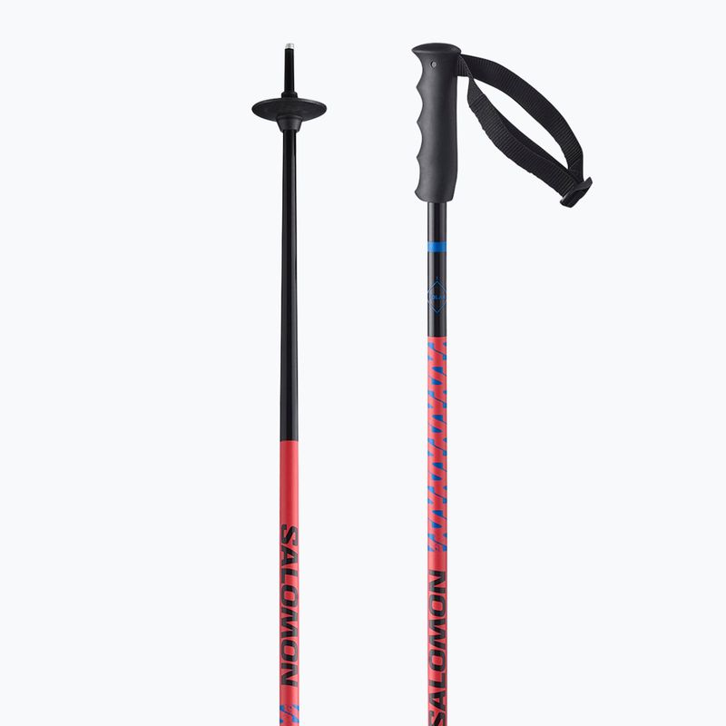 Kinder-Skistöcke Salomon Polar Jr black/race blue/red 2