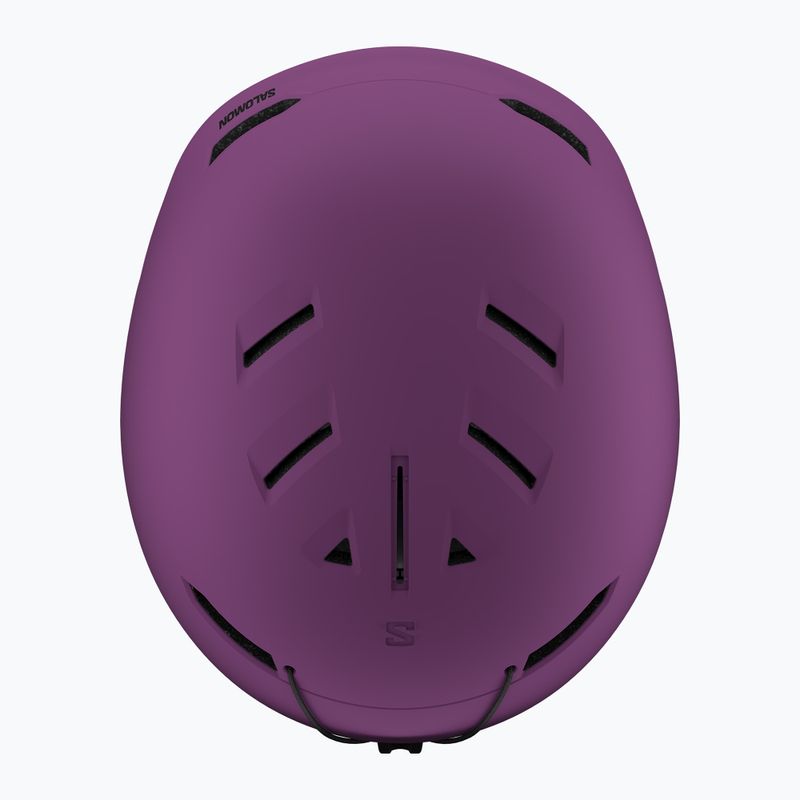 Kinder-Skihelm Salomon Husk Jr pansy 5