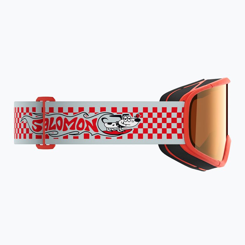 Kinder-Skibrille Salomon Rio S2 cherry tomato/flash tonic orange 4