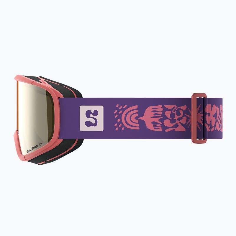 Kinder-Skibrille Salomon Rio S2 smoke blue/flash gold 4