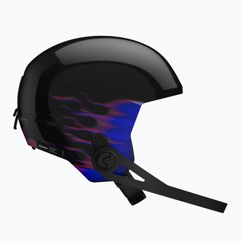 Kinder-Skihelm Salomon Equipe Fis + Chinguard Jr black/flames 3