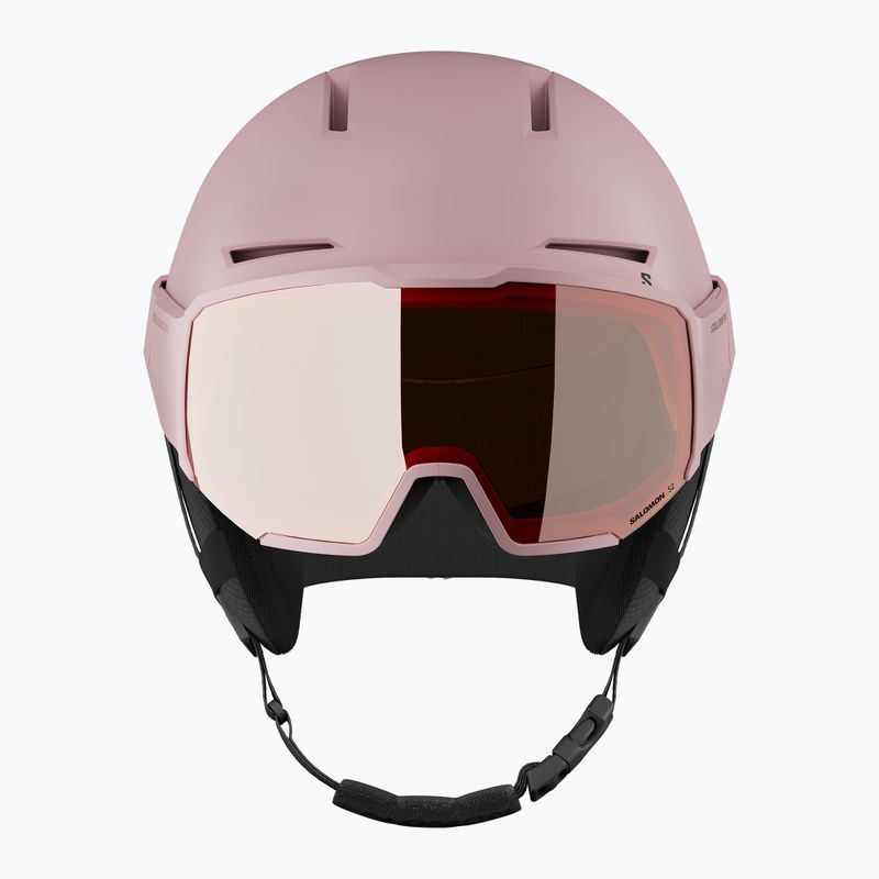Skihelm Salomon Osmo Dawn Pink/Flash Tonic/Orange 5