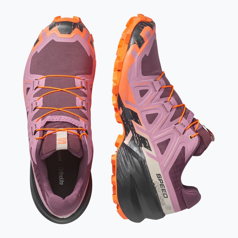 Laufschuhe für Damen Salomon Speedcross 6 huckleberry/dusky orchid 4