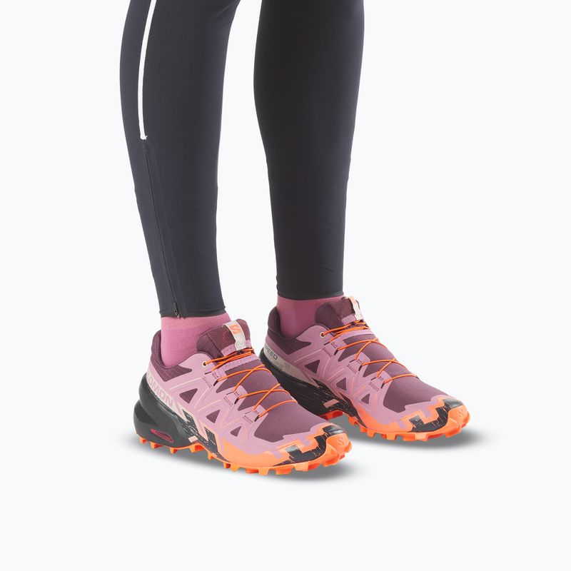 Laufschuhe für Damen Salomon Speedcross 6 huckleberry/dusky orchid 6