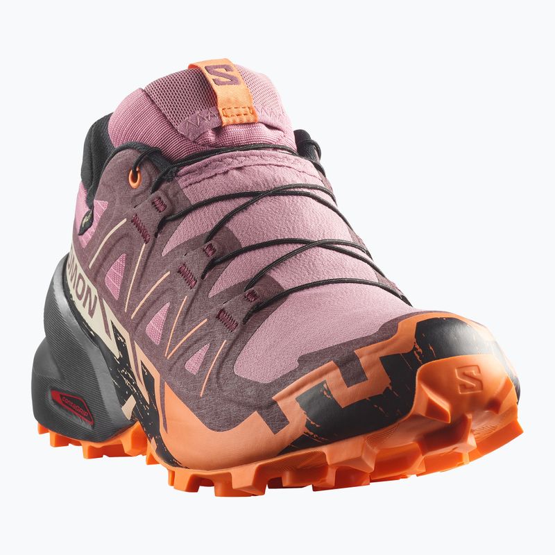 Laufschuhe für Damen Salomon Speedcross 6 GTX dusky orchid/huckleberry 2