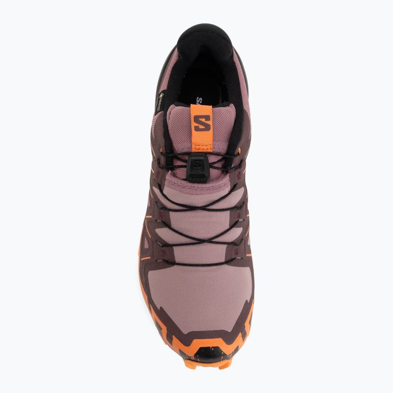 Laufschuhe für Damen Salomon Speedcross 6 GTX dusky orchid/huckleberry 5