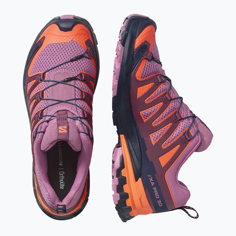 Laufschuhe für Damen Salomon XA Pro 3D V9 dusky orchid/huckleberry 3