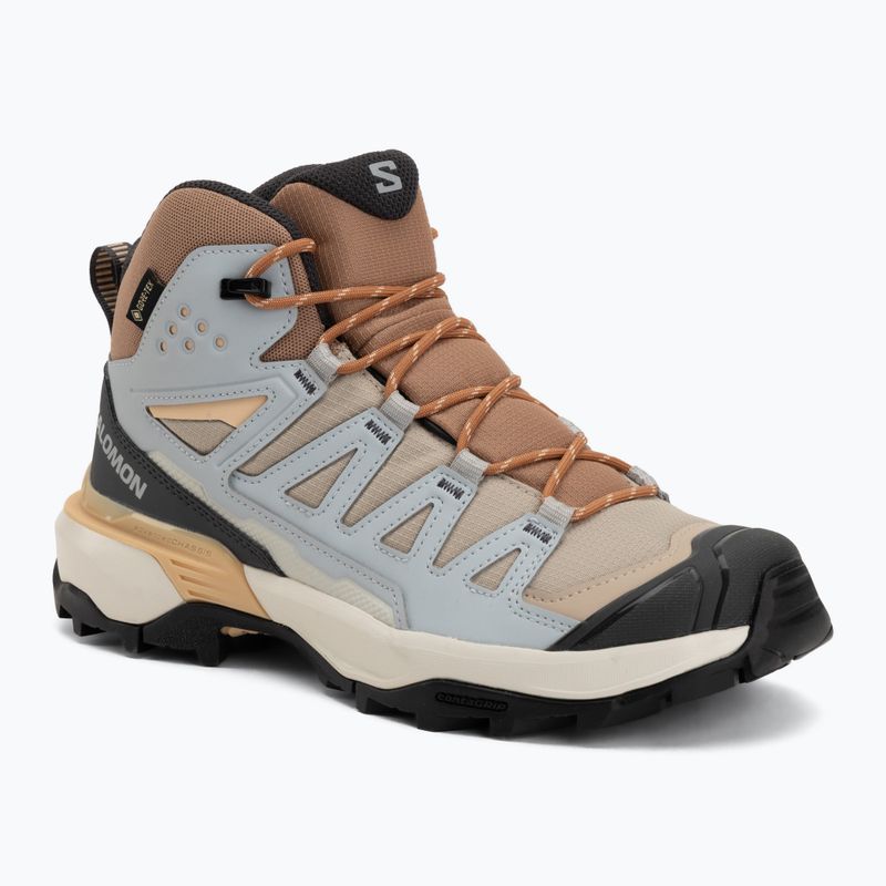 Damen-Trekkingschuhe Salomon X Ultra 360 MID GTX oxford tan/pearl blue