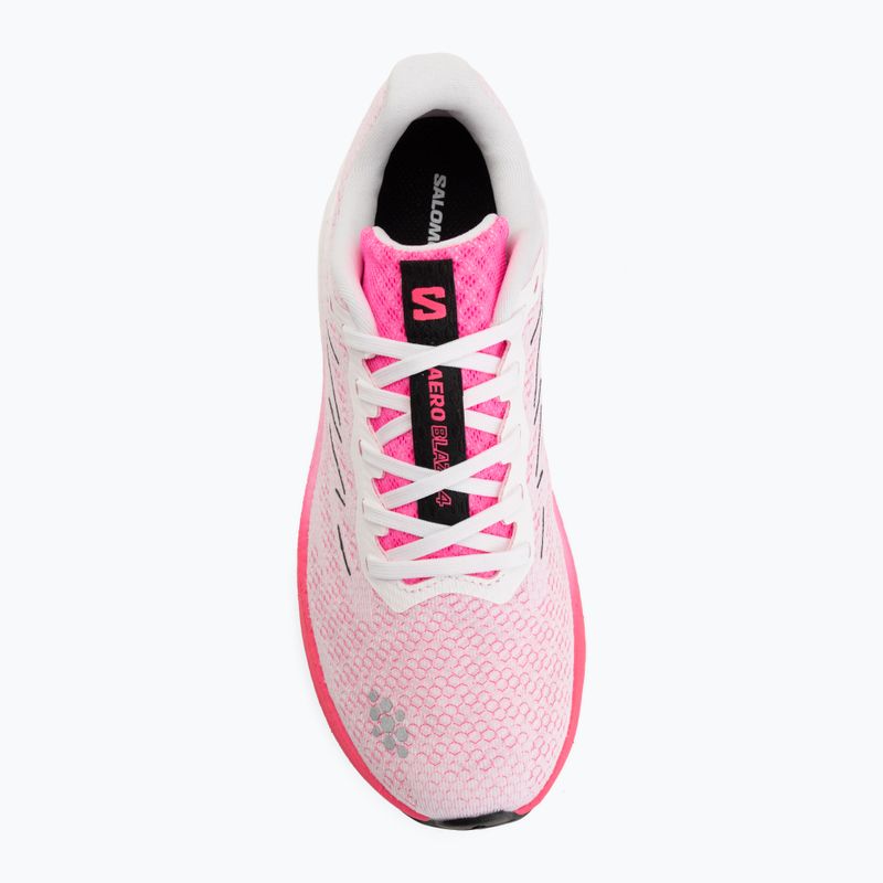 Laufschuhe für Damen Salomon Aero Blaze 4 white/knockout pink 5