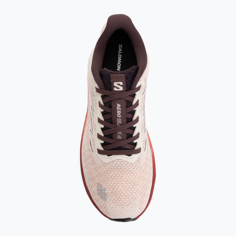 Laufschuhe für Damen Salomon Aero Blaze 4 vanilla ice/huckleberry 5