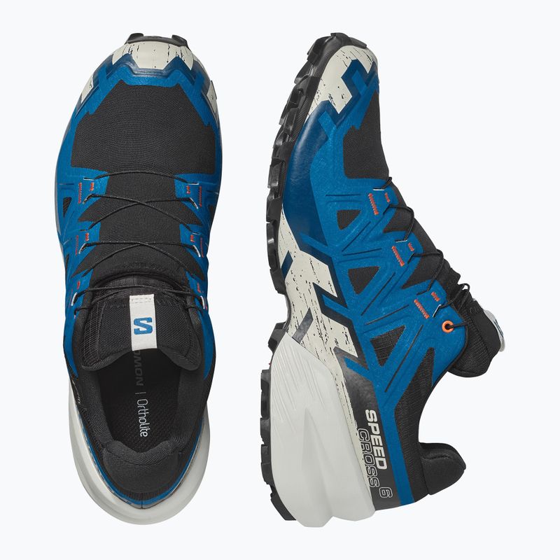 Herren-Laufschuhe Salomon Speedcross 6 GTX black/mykonos blue 3