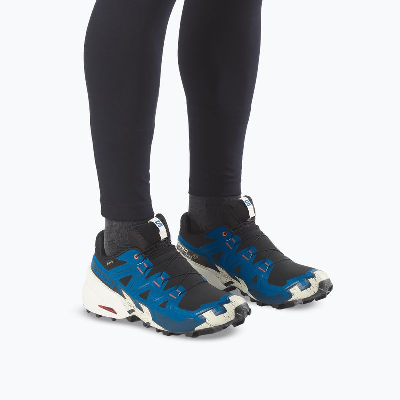 Herren-Laufschuhe Salomon Speedcross 6 GTX black/mykonos blue 6