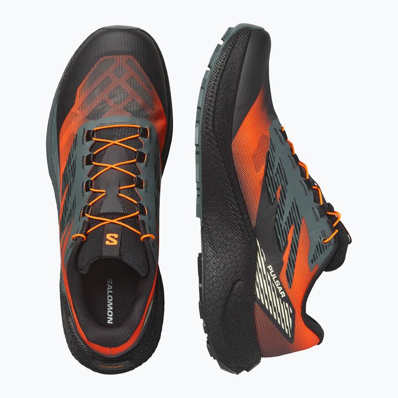 Herren-Laufschuhe Salomon Pulsar Quiver urban chic/shocking orange 3