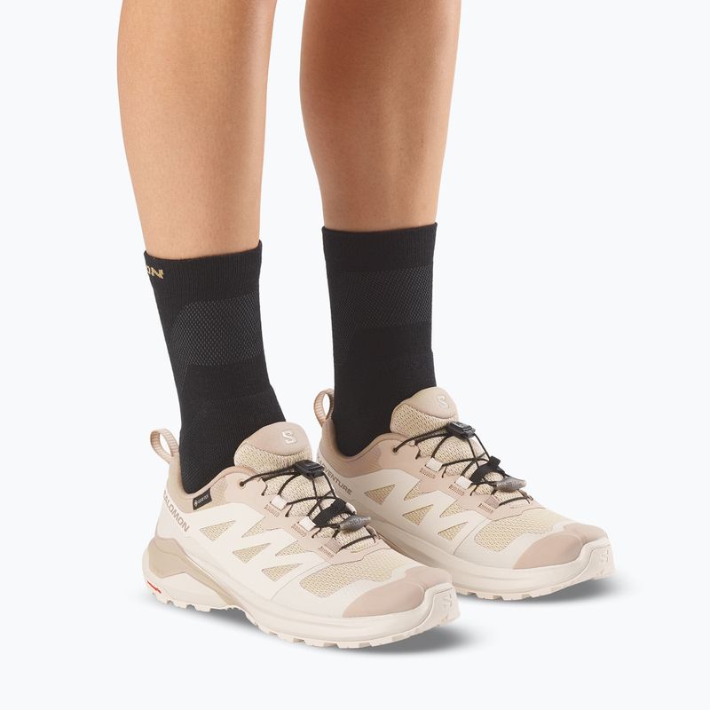 Damen-Trekkingschuhe Salomon X-Adventure GTX Safari/Almond Milk/Desert 5