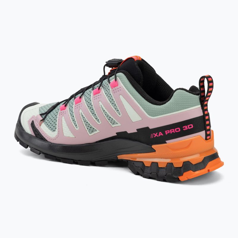 Damen-Laufschuhe Salomon XA Pro 3D V9 Icon grün milieu/schwarz 3