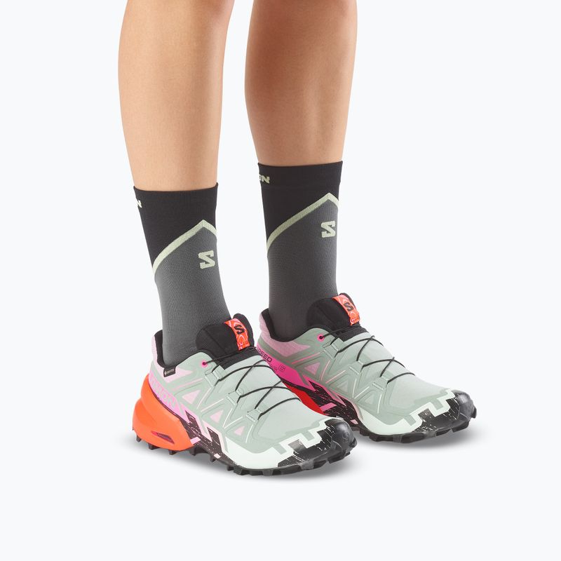 Laufschuhe für Damen Salomon Speedcross 6 GTX Icon black/green milieu 6