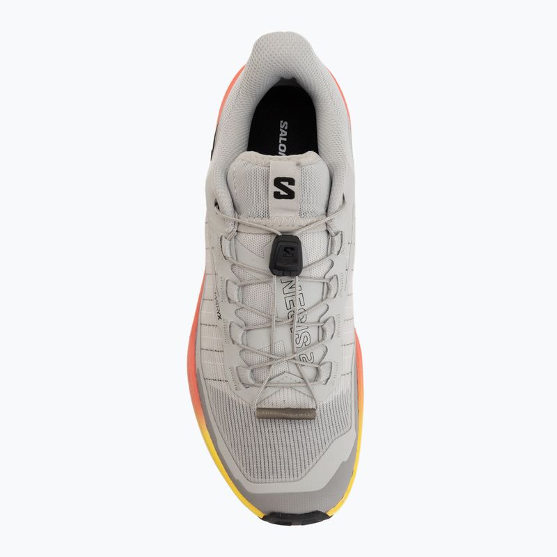 Laufschuhe für Damen Salomon Genesis 2 gray violet/safety yellow 5
