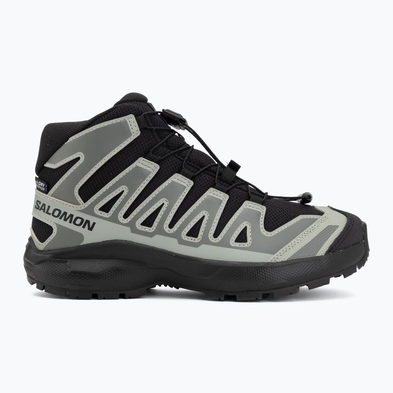Kinder-Wanderschuhe Salomon XA PRO MID Waterproof black/sedona sage 2