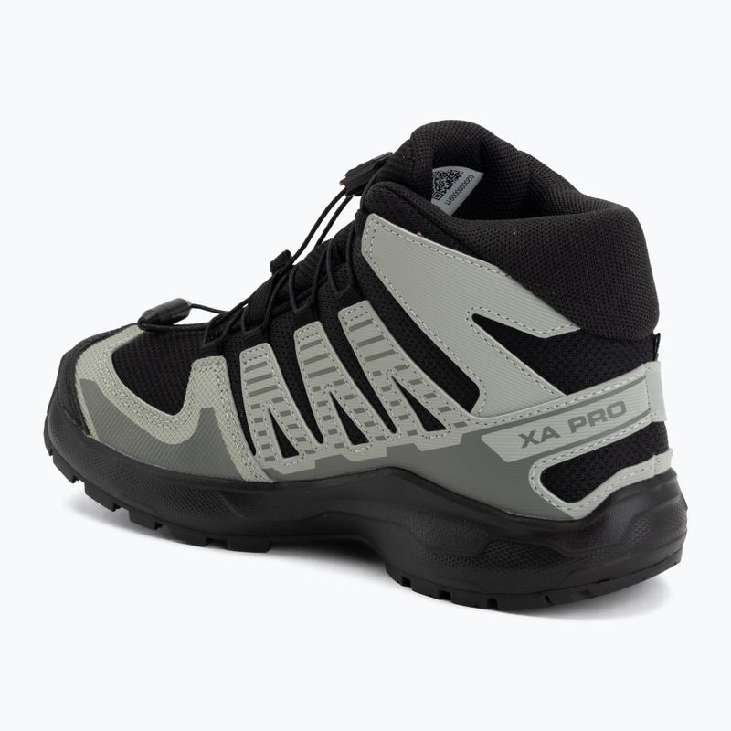 Kinder-Wanderschuhe Salomon XA PRO MID Waterproof black/sedona sage 3
