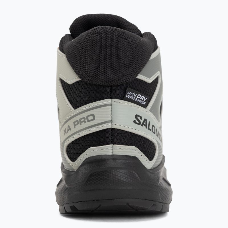 Kinder-Wanderschuhe Salomon XA PRO MID Waterproof black/sedona sage 6