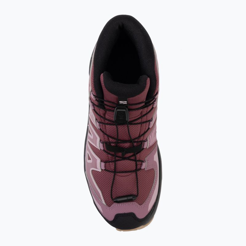 Kinder-Wanderschuhe Salomon XA Pro Mid Waterproof nocturne/dusky orchid 5
