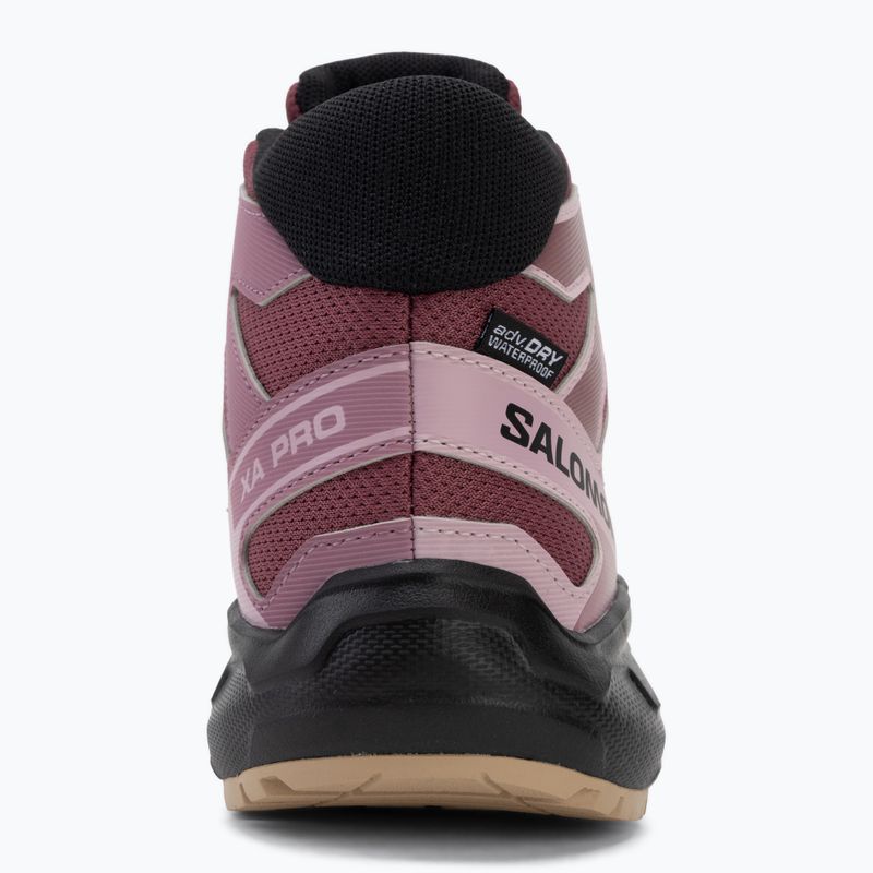 Kinder-Wanderschuhe Salomon XA Pro Mid Waterproof nocturne/dusky orchid 6