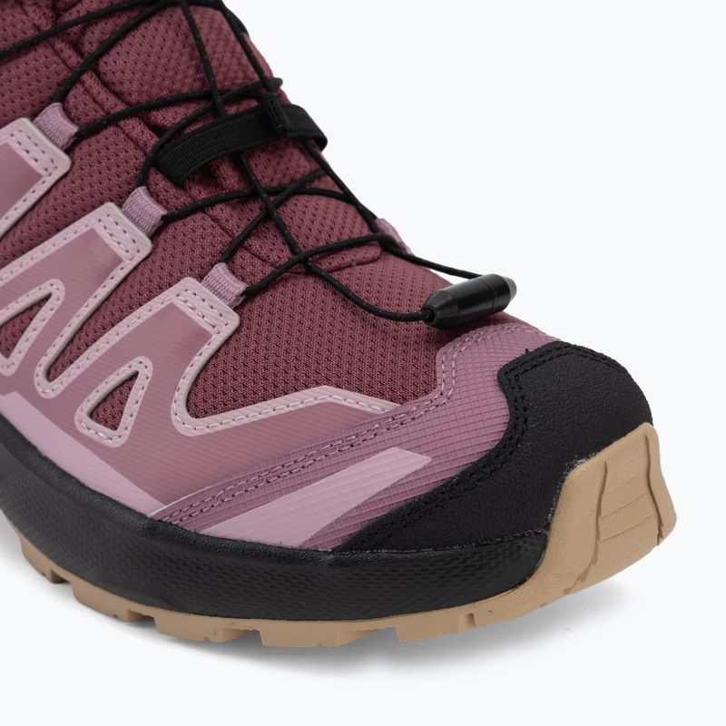 Kinder-Wanderschuhe Salomon XA Pro Mid Waterproof nocturne/dusky orchid 7