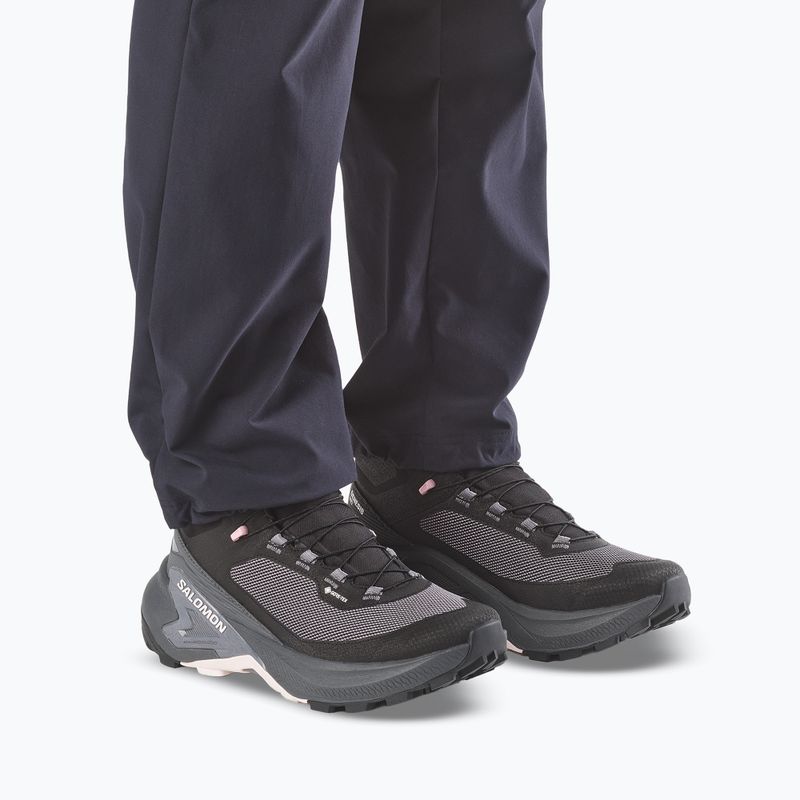 Damen-Wanderschuhe Salomon Genesis Mid GTX black/dawn pink 5