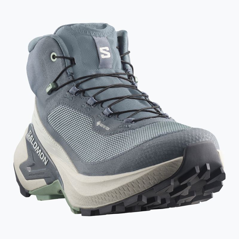 Damen-Wanderschuhe Salomon Genesis Mid GTX grisaille/green milieu