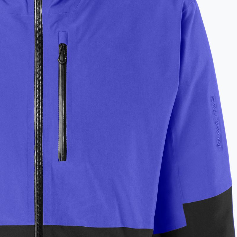 Herren-Skijacke Salomon Highland clematis blue/deep black 4