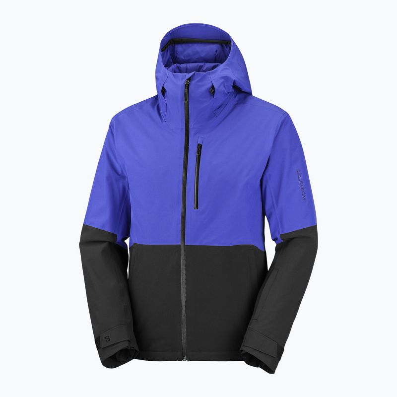 Herren-Skijacke Salomon Highland clematis blue/deep black 7