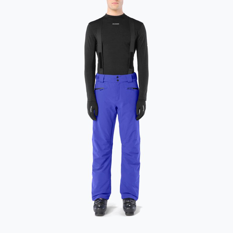 Herren Skihose Salomon Edge clematis blue