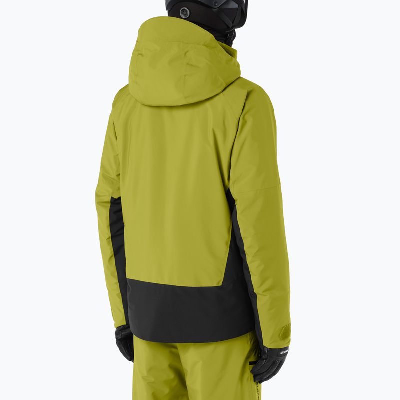 Herren-Skijacke Salomon Brilliant 2.0 cardamon seed/deep black 2