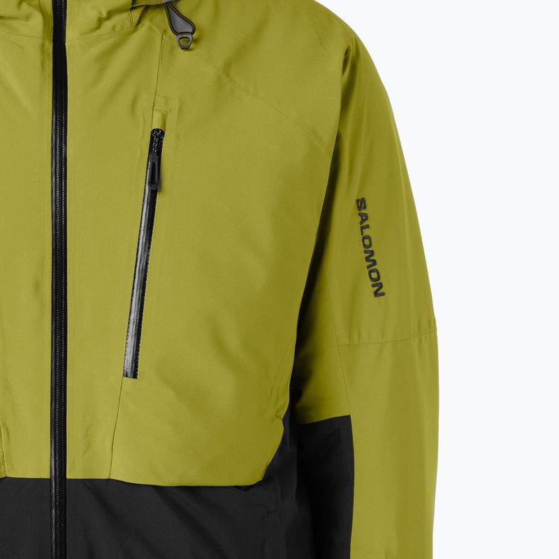 Herren-Skijacke Salomon Brilliant 2.0 cardamon seed/deep black 4