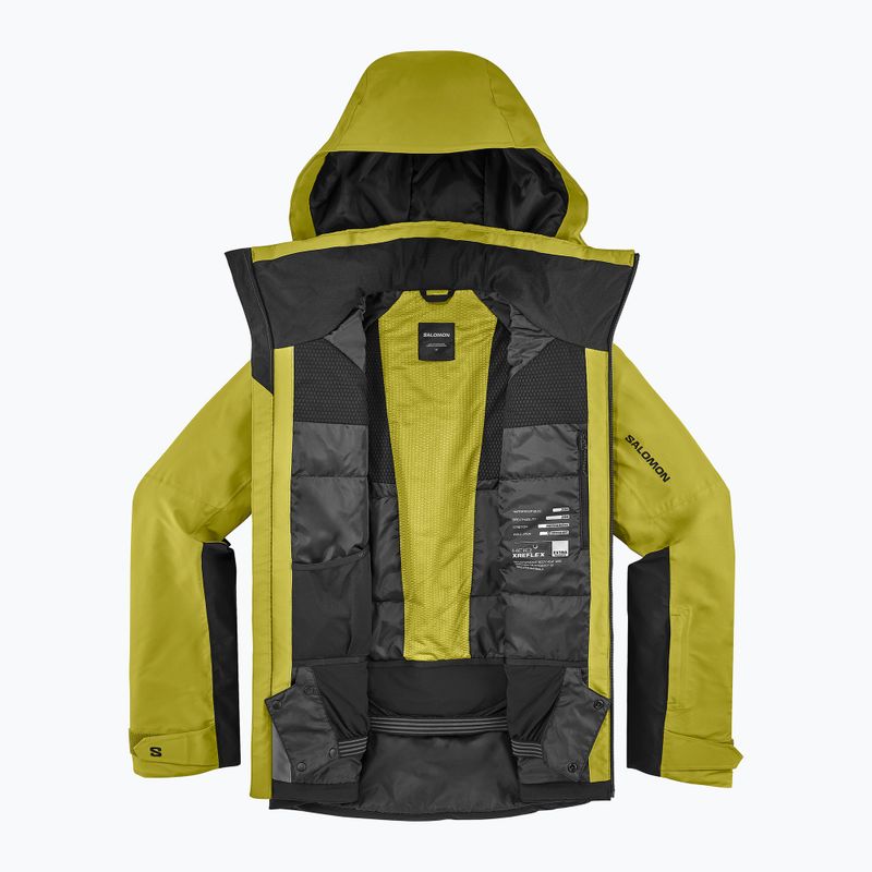 Herren-Skijacke Salomon Brilliant 2.0 cardamon seed/deep black 8